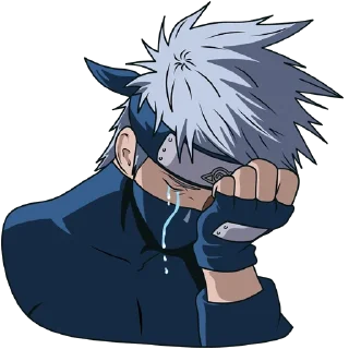 😰 emoji Kakashi Telegram sticker 7 of 11