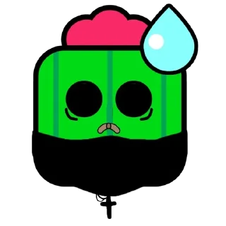 💧 emoji Спайк в маске Telegram sticker 10 of 50