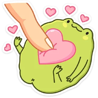 ❤️ emoji Лягушачий микс :: @stickroom Telegram sticker 6 of 48