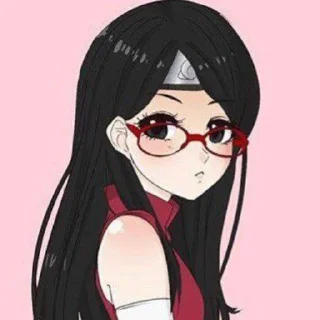 😔 emoji Sarada🛐 Telegram sticker 16 of 20