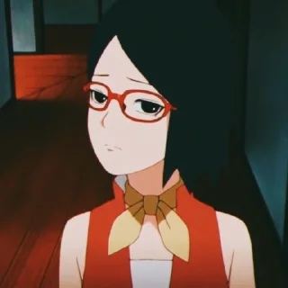 🙄 emoji Sarada🛐 Telegram sticker 7 of 20