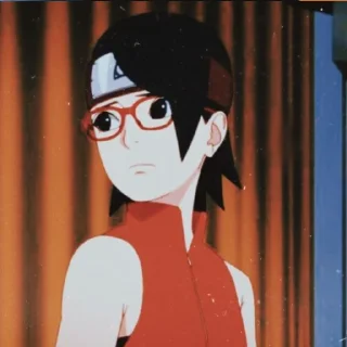 😒 emoji Sarada🛐 Telegram sticker 14 of 20