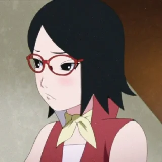 😒 emoji Sarada🛐 Telegram sticker 19 of 20