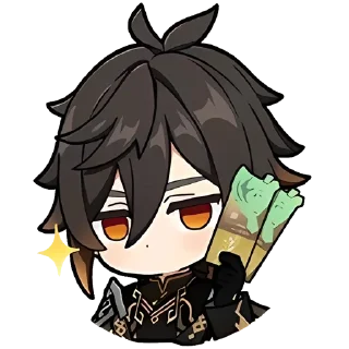 😏 emoji Genshin Collab @stickersMH Telegram sticker 20 of 39