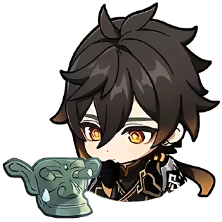 🤔 emoji Genshin Collab @stickersMH Telegram sticker 19 of 39