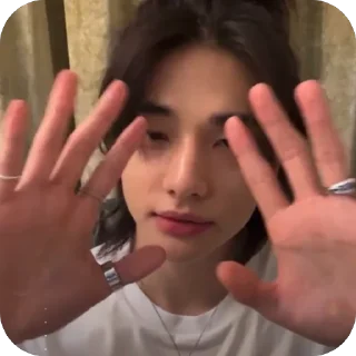 👋 emoji Hyunjin Telegram sticker 7 of 69