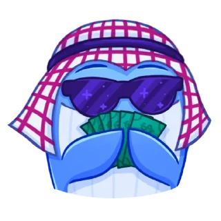 🤑 emoji TON WHALE Telegram sticker 13 of 23