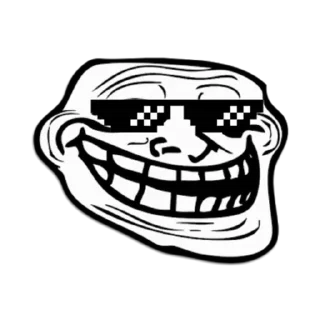 Sticker from Troll face