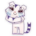 😭 emoji Бумажный тигр Руммка :: @stickroom Telegram sticker 21 of 48