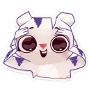 😧 emoji Бумажный тигр Руммка :: @stickroom Telegram sticker 8 of 48