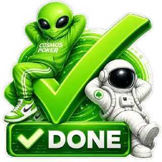 ✅ emoji Alien&Astro @COSMOSPOKER Telegram sticker 8 of 117