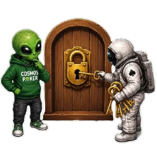 🔑 emoji Alien&Astro @COSMOSPOKER Telegram sticker 22 of 117