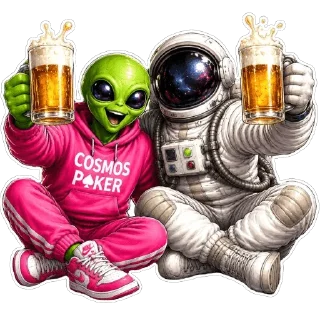 🍻 emoji Alien&Astro @COSMOSPOKER Telegram sticker 14 of 117