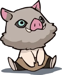 😐 emoji Blya na Inosuke Telegram sticker 14 of 17