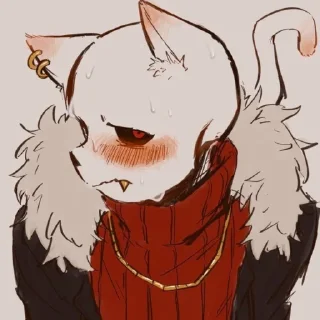 🐈 emoji Фелл @undertailAUU Telegram sticker 7 of 21