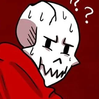 😓 emoji Фелл!Санс Telegram sticker 16 of 32