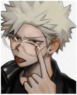 😜 emoji Бакуго Кацуки Telegram sticker 14 of 38