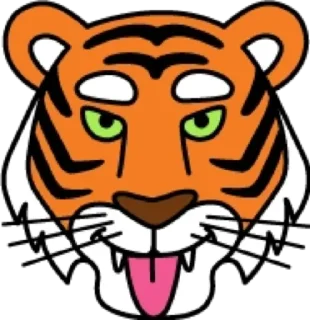 😛 emoji Tiger @stickersb2b Telegram sticker 10 of 20