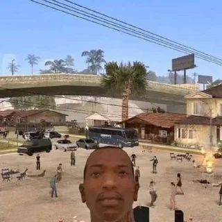 🙂 emoji Сиджей GTA Telegram sticker 18 of 47