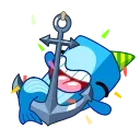 🥳 emoji Captain Whale Telegram sticker 8 of 23