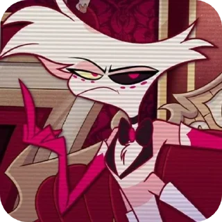 🔳 emoji Angel Dust • @HazbinHotelStickers Telegram sticker 13 of 30