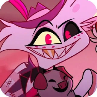 📖 emoji Angel Dust • @HazbinHotelStickers Telegram sticker 18 of 30