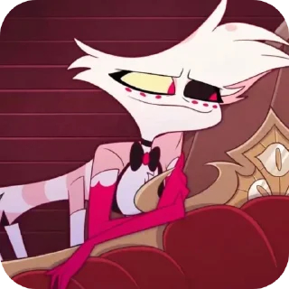 📖 emoji Angel Dust • @HazbinHotelStickers Telegram sticker 22 of 30