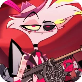 🐱 emoji Angel Dust • @HazbinHotelStickers Telegram sticker 14 of 30