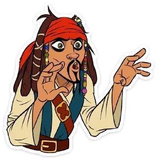 👹 emoji Капитан Джек Воробей @stickerdom Telegram sticker 14 of 32