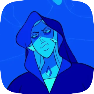 Sticker from blue diamond from valiet