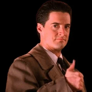 👍 emoji Twin Peaks\\ Telegram sticker 7 of 12