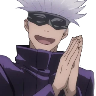 ☺️ emoji Satoru Gojo Telegram sticker 15 of 34