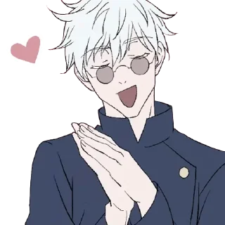 ❤️ emoji Satoru Gojo Telegram sticker 21 of 34