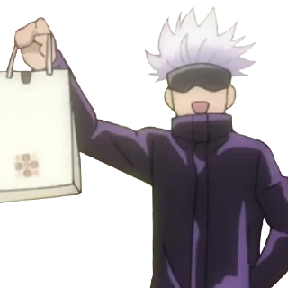 🎁 emoji Satoru Gojo Telegram sticker 10 of 34