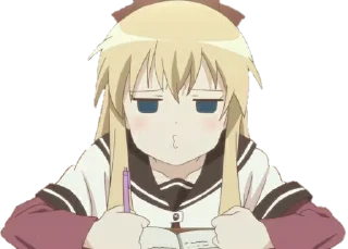 ❤️ emoji Yuru Yuri @anime_Stickerr Telegram sticker 12 of 27