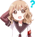 🤔 emoji YURU-YURI :: @line_stickers Telegram sticker 22 of 120
