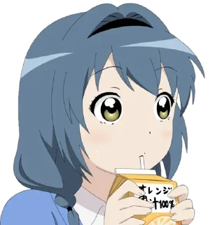 ❤️ emoji Yuru Yuri @anime_Stickerr Telegram sticker 16 of 27