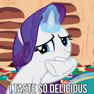 😋 emoji @mlpstickers Rarity Animated #2 Telegram sticker 12 of 50