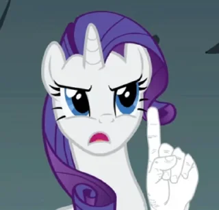 ☝️ emoji @mlpstickers Rarity Animated #2 Telegram sticker 24 of 50
