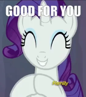 👍 emoji @mlpstickers Rarity Animated #2 Telegram sticker 10 of 50