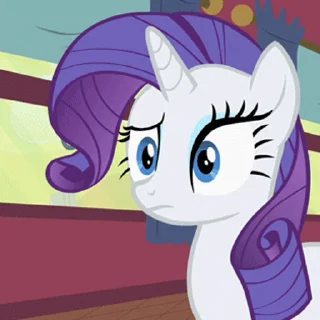😠 emoji Rarity | @MLP_AnimatedStickers Telegram sticker 12 of 46