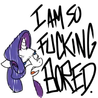 🥱 emoji @mlpstickers Rarity Animated #2 Telegram sticker 20 of 50