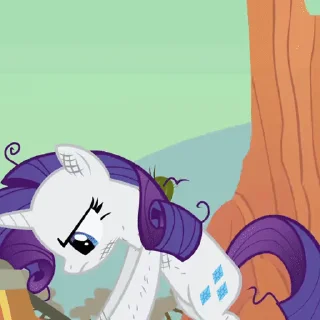 😤 emoji @mlpstickers Rarity Animated #1 Telegram sticker 2 of 50