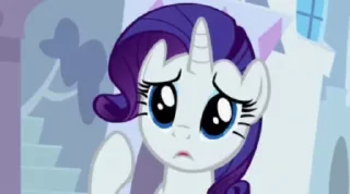 😱 emoji @mlpstickers Rarity Animated #1 Telegram sticker 7 of 50