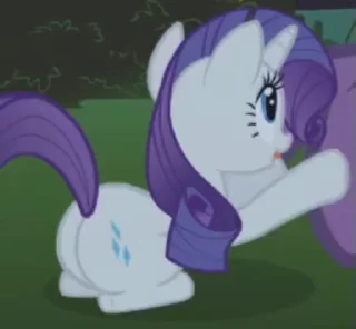 🍑 emoji @mlpstickers Rarity Animated #1 Telegram sticker 12 of 50