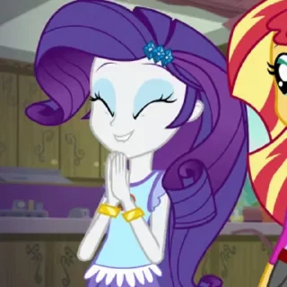 🤗 emoji @mlpstickers Rarity Animated #1 Telegram sticker 21 of 50