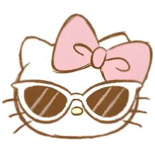 😎 emoji :;китти 𓆩♡𓆪「 @wexsavi 」 Telegram sticker 18 of 30
