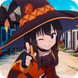 ❤️‍🔥 emoji Мегумин @anime_stiicker Telegram sticker 16 of 40