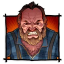 😡 emoji Red Dead Redemption Telegram sticker 7 of 20