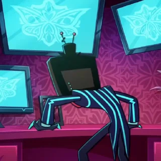 🌐 emoji Hazbin Vox | by @walterincognito ➡️ @Ctikerubot Telegram sticker 7 of 56